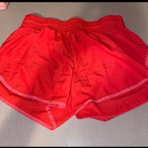 Dark Coral Pink Athletic Shorts